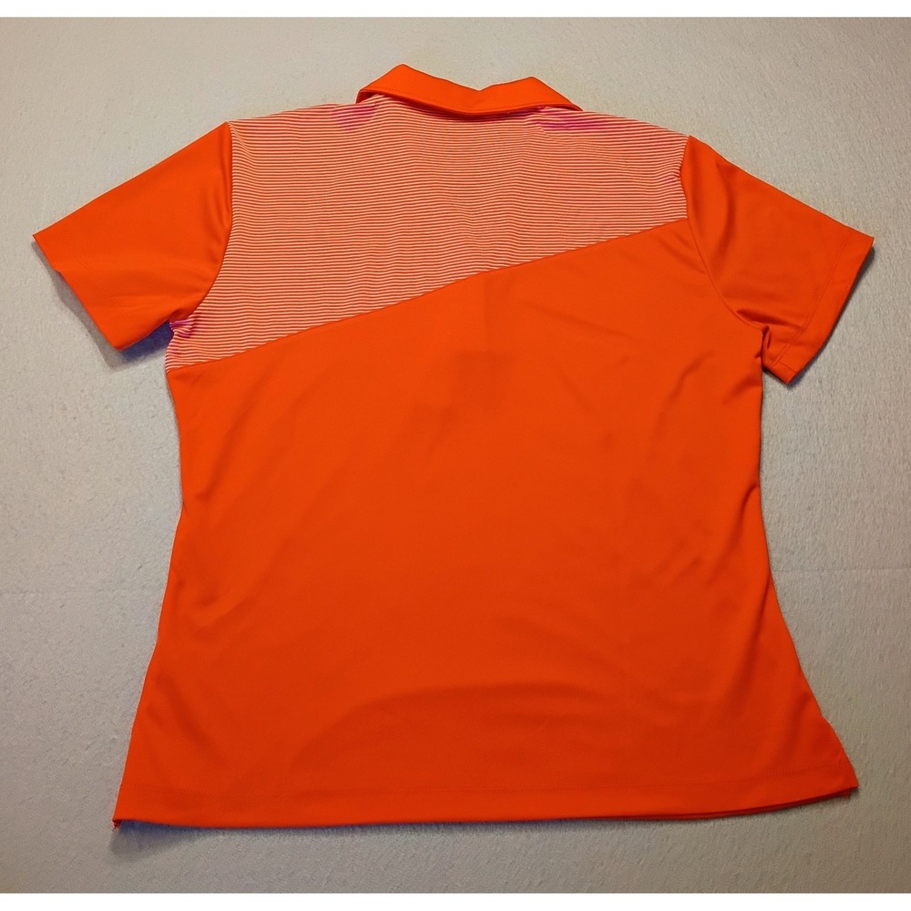Monterey Club Dry Swing Golf Polo Top Women's Large Orange NWT With‎ Small Flaws - Picture 2 of 11